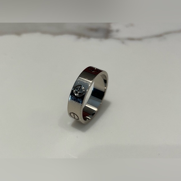 Cartier Love Ring - Size 57 - White Gold - Picture 7 of 9